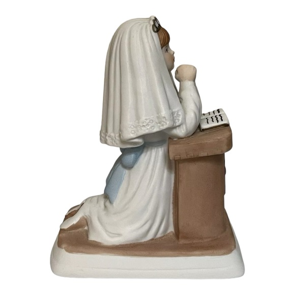 Enesco Religious Girl First Holy 1st Communion Ceramic Figure Statue VTG 1981 - Picture 4 of 14